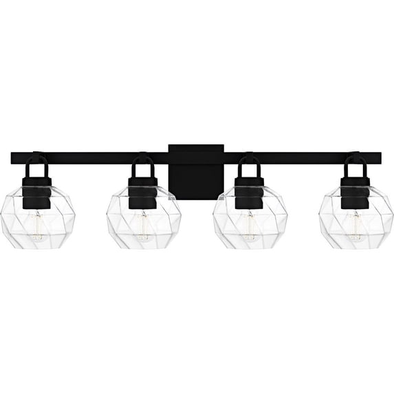 CIA8632MBK Quoizel Lighting Celina - 4 Light Bath Vanity-8.25 Inch Tall and 32 Inch Wide-Matte Black Finish