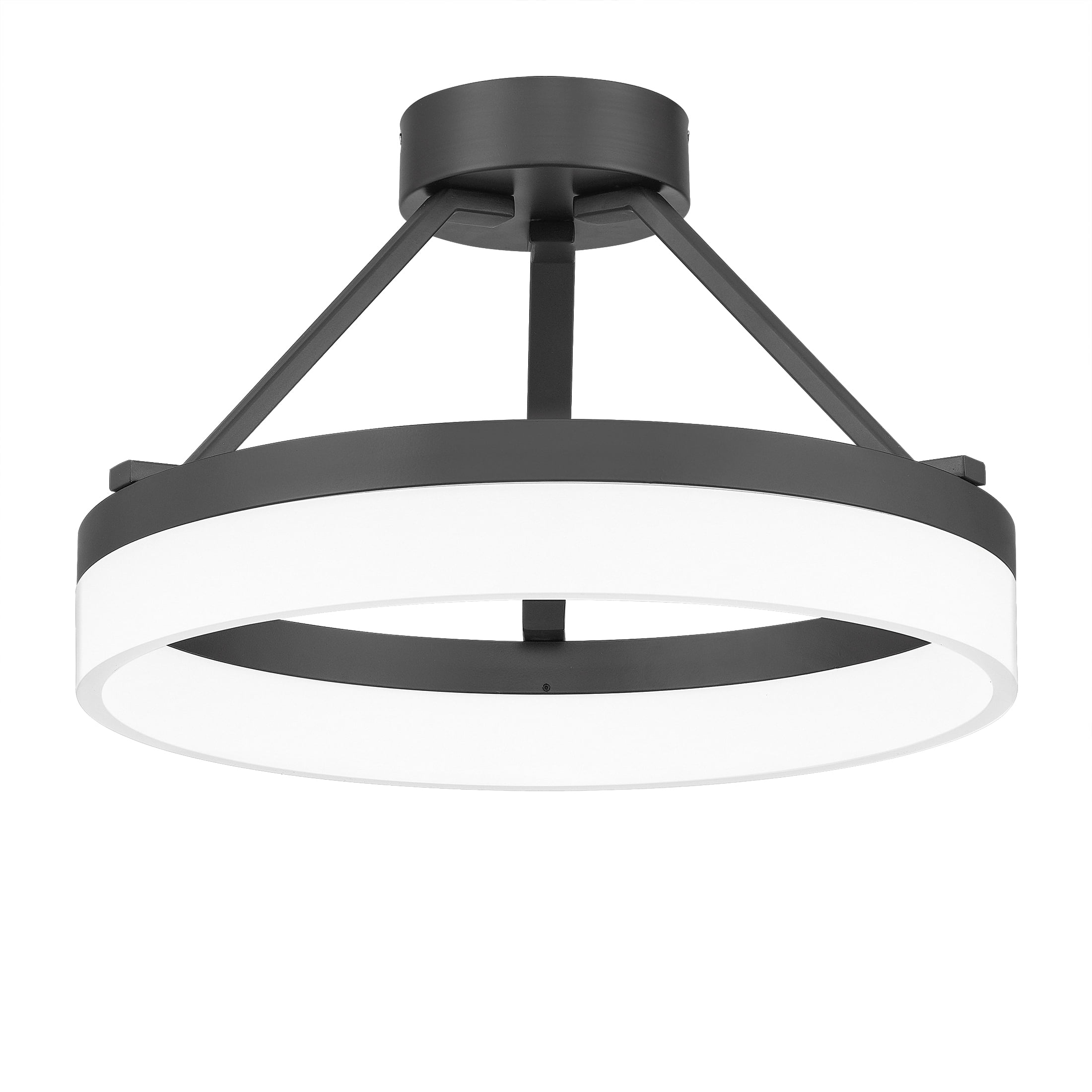 Cohen Halo Glow LED Semi-Flush Mount in Oil-Rubbed Bronze