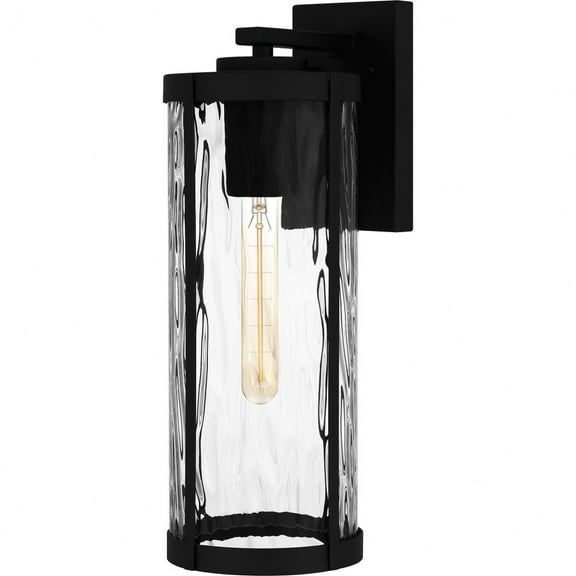 Quoizel Culpo 1-Light Matte Black Outdoor Wall Lantern
