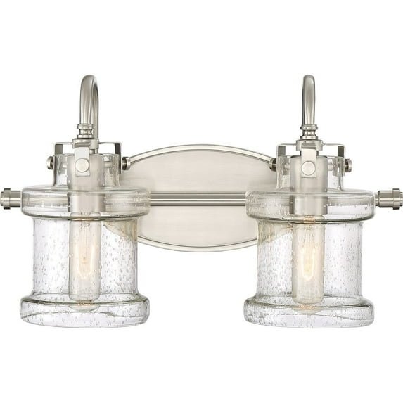 Quoizel DNY8602BN Danbury 16.25" 2-Light Bath Vanity in Brushed Nickel