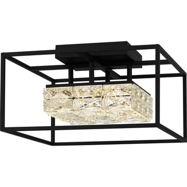 Quoizel Dazzle Integrated LED Matte Black Semi-Flush Mount - Matte Black