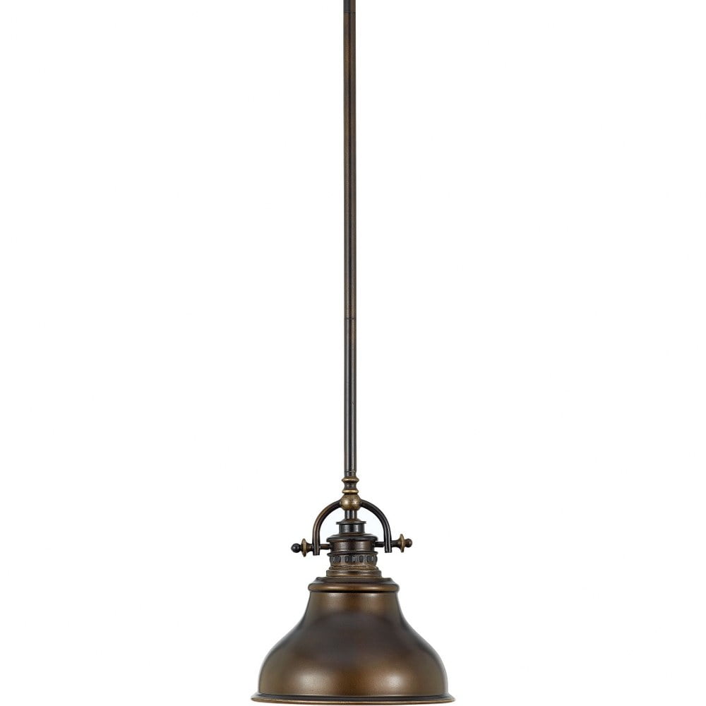 Palladian Bronze 8" Contemporary Mini Pendant Light