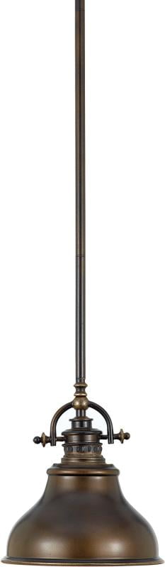 Palladian Bronze 8" Contemporary Mini Pendant Light
