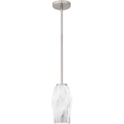 Fogel 1-Light Brushed Nickel Mini Pendant
