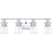 Grant 4-Light Polished Chrome Vanity Light