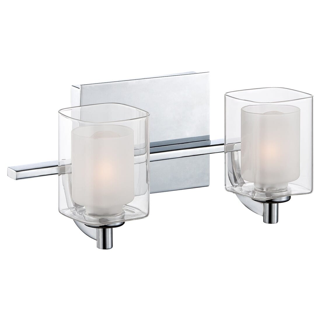 Quoizel Lucy 2-Light Brushed Nickel Bath Light - Walmart.com