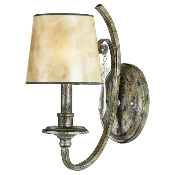 Quoizel Kendra Wall Sconce with 1 Light in Mottled Silver