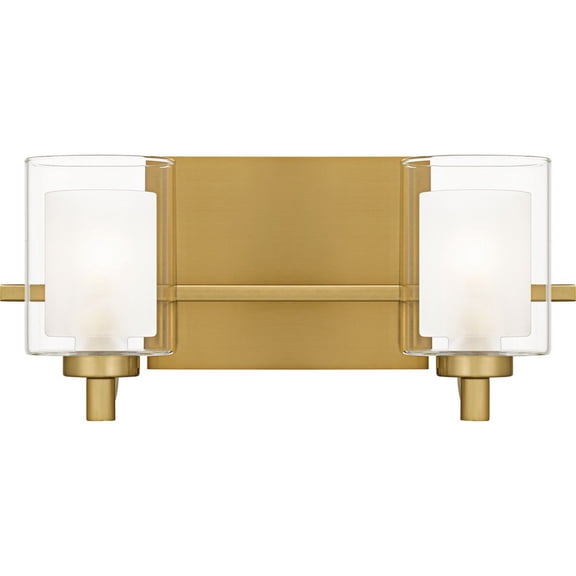KLT8602BRGLED Quoizel Lighting Kolt - 2 Light Bath Vanity-6 Inch Tall and 13 Inch Wide
