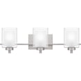 thumbnail image 1 of Quoizel Kolt 3-Light Brushed Nickel Vanity Light, 1 of 9