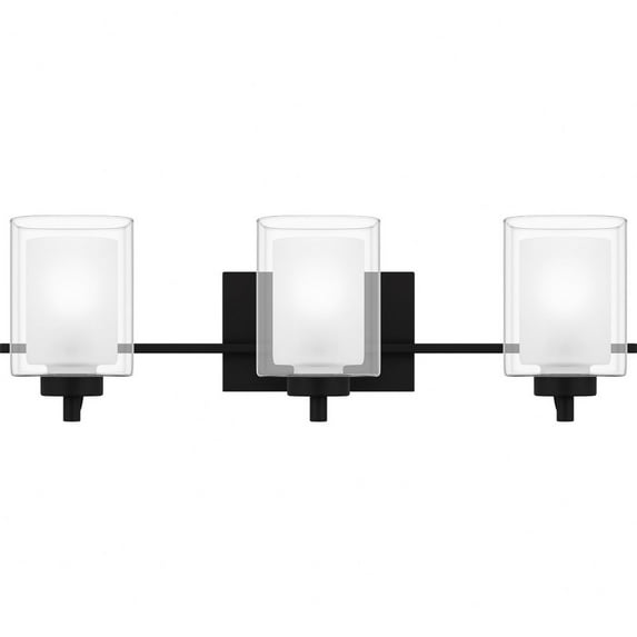 Quoizel Kolt 3-Light Matte Black Vanity Light