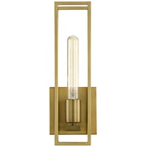 Quoizel Leighton 13 3/4" High Weathered Brass Wall Sconce