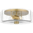 thumbnail image 1 of Quoizel Kaplan 2-Light Aged Brass Flush Mount Light, 1 of 7