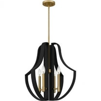 Quoizel Talia 4-Light Matte Black Pendant Light