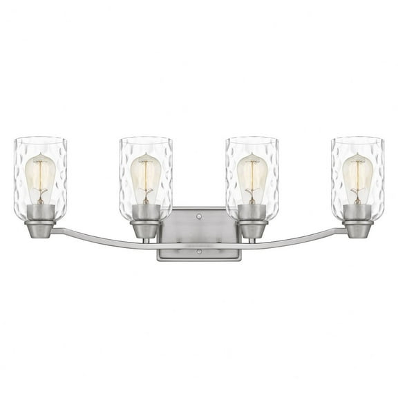 ACA8627BN Quoizel Lighting Acacia - 4 Light Bath Vanity In Transitional Style-9 Inches Tall and 28 Inches Wide-Brushed Nickel Finish