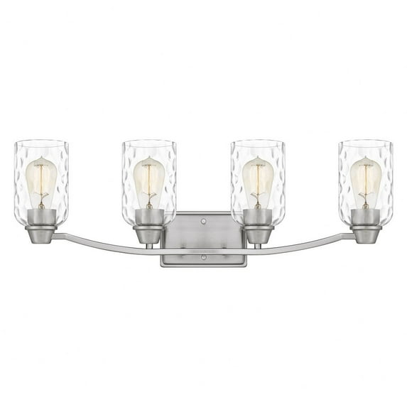 ACA8627BN Quoizel Lighting Acacia - 4 Light Bath Vanity In Transitional Style-9 Inches Tall and 28 Inches Wide-Brushed Nickel Finish