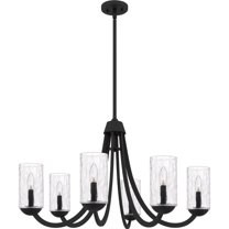 ALD5032MBK Quoizel Lighting Allard - 6 Light Chandelier-20 Inch Tall and 32 Inch Wide-Matte Black Finish