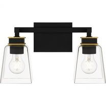 ALY8615MBK Quoizel Lighting Almany - 2 Light Bath Vanity-8.75 Inches Tall and 15.25 Inches Wide