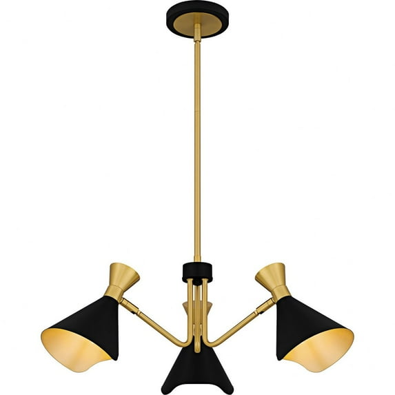 ADN5026MBK Quoizel Lighting Arden - 3 Light Chandelier-9 Inch Tall and 26 Inch Wide