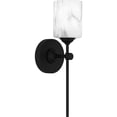 thumbnail image 1 of Aria 1-Light Matte Black Wall Sconce, 1 of 5