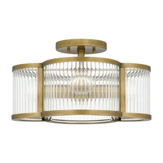Quoizel Lighting - Aster - 4 Light Semi-Flush Mount In Traditional Style-8.25