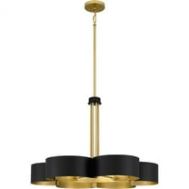 BSM5028MBK-Quoizel Lighting-Balsam - 6 Light Chandelier In Contemporary Style-20.5 Inches Tall and 28 Inches Wide-Matte Black Finish    -Traditional