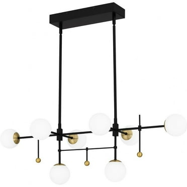 PCBRE839MBK-Quoizel Lighting-Blaire - 34W LED Island In Contemporary Style-12.25 Inches Tall and 39.5 Inches Wide