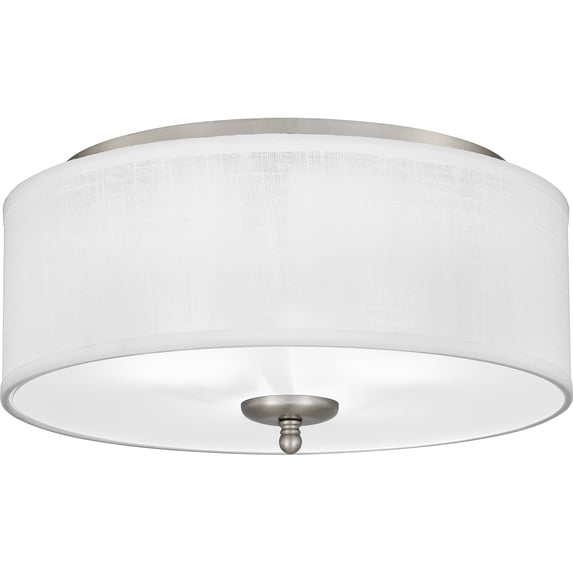 Blanche 3-Light Brushed Nickel Flush Mount Light