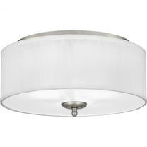 Quoizel Blanche 3-Light Brushed Nickel Flush Mount Light