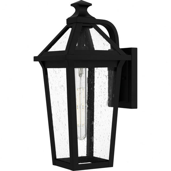 Quoizel Boulevard 1-Light Matte Black Outdoor Wall Lantern