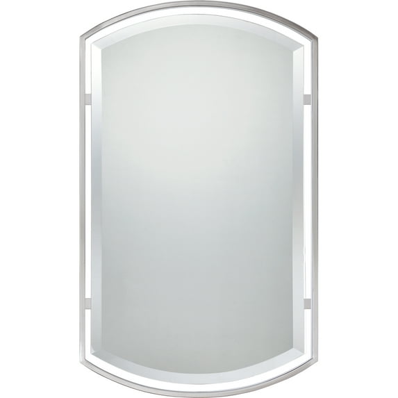Quoizel Lighting Breckenridge - 35" Mirror, Brushed Nickel Finish with Beveled Glass