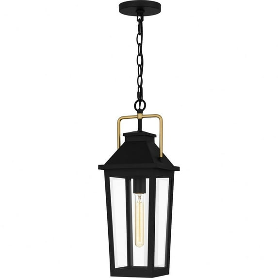 BUK1907MBK Quoizel Lighting Buckley - 1 Light Outdoor Hanging Lantern In Traditional Style-21 Inches Tall and 7.5 Inches Wide