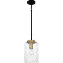 Quoizel Carly 1-Light Matte Black Mini Pendant Light