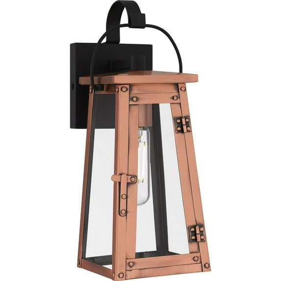 Quoizel Carolina 1-Light Aged Copper Outdoor Wall Lantern