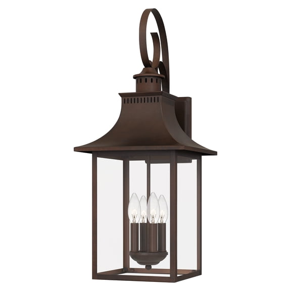 Chancellor 4-Light Copper Bronze Outdoor Wall Lantern