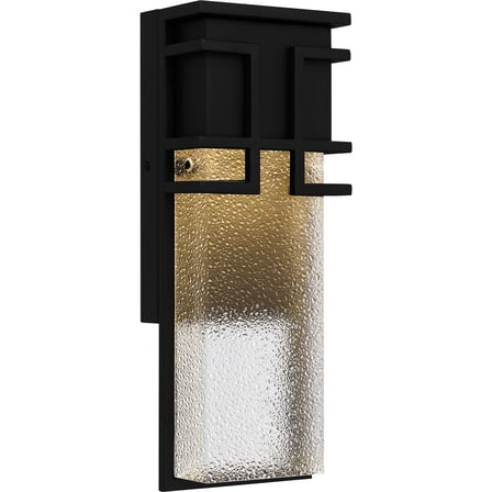 Quoizel Daymon Integrated LED Earth Black Outdoor Wall Lantern