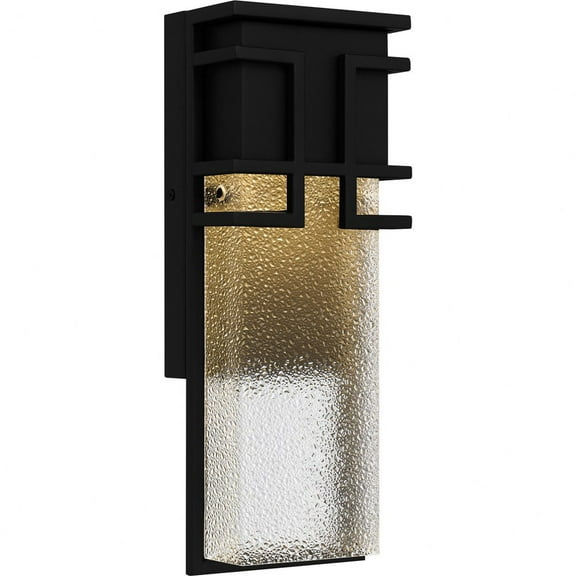 Quoizel Daymon Integrated LED Earth Black Outdoor Wall Lantern