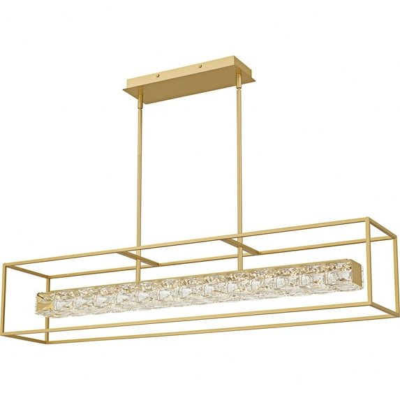 Quoizel Lighting - Dazzle - 38W LED Linear Chandelier-10.25 Inch Tall and 48