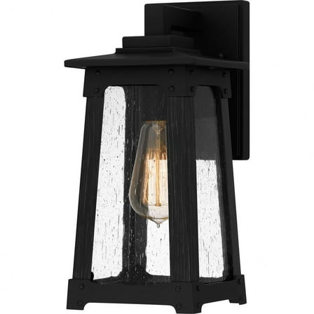 Quoizel Drescher 1-Light Matte Black Outdoor Wall Lantern