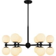 thumbnail image 1 of PCELS5031MBK Quoizel Lighting Elser - 12 Light Chandelier In Modern Style-18 Inches Tall and 31 Inches Wide-Matte Black Finish, 1 of 8