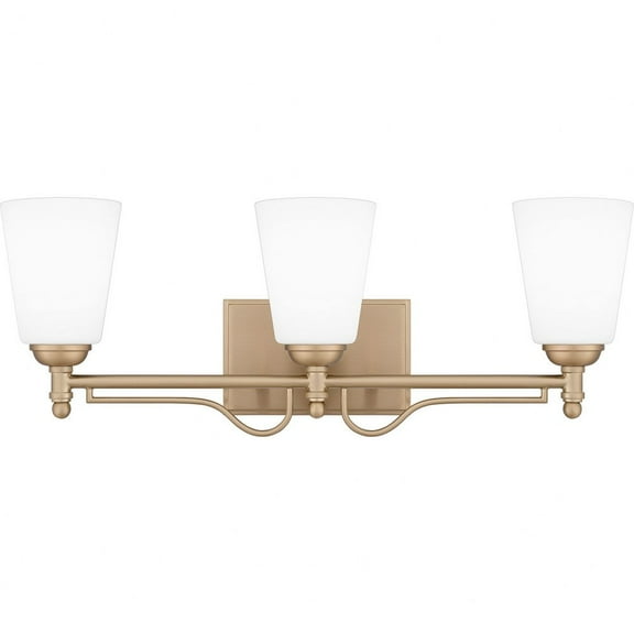 Quoizel Esther 3-Light Bronze Gold Bath Light