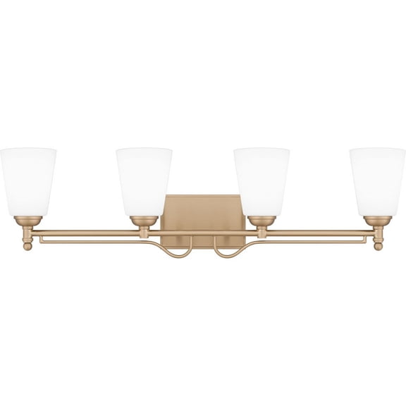 Quoizel Esther 4-Light Bronze Gold Bath Light