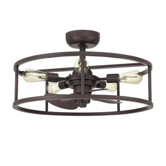 Quoizel Lighting - Fandelier - New Harbor - 40W 5 LED Fandelier in Transitional