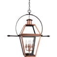 thumbnail image 1 of Rue De Royal 4-Light Aged Copper Outdoor Hanging Lantern, 1 of 6