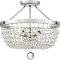 thumbnail image 1 of 4 Light Semi-Flush Mount 14.5 Inches High Quoizel Lighting Tra1716pk, 1 of 2