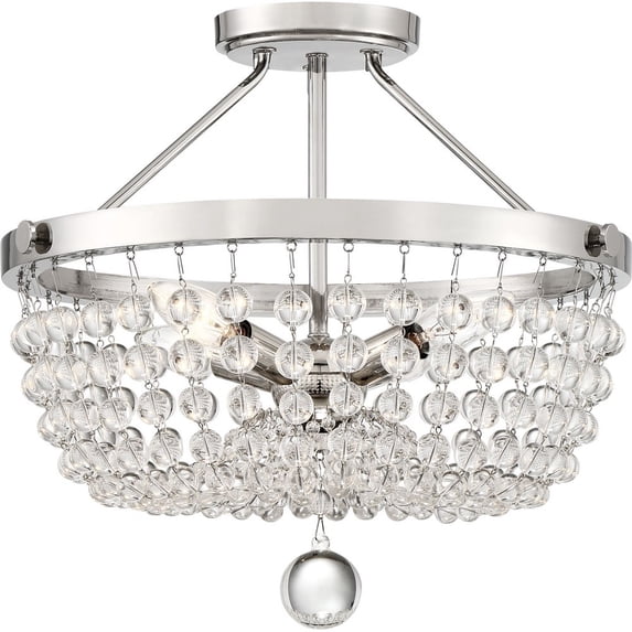 4 Light Semi-Flush Mount 14.5 Inches High Quoizel Lighting Tra1716pk