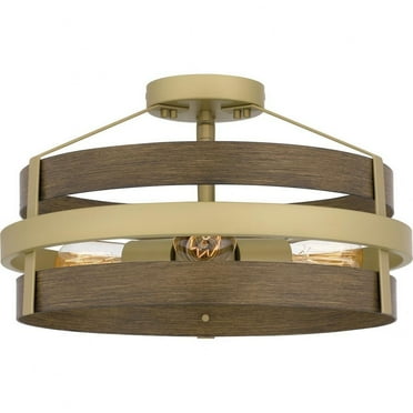 Quoizel Lighting - Gadsen - 3 Light Semi-Flush Mount In Transitional Style-9.75