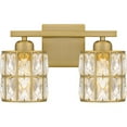 thumbnail image 1 of Quoizel Gibson 2-Light Aged Brass Bath Light, 1 of 6