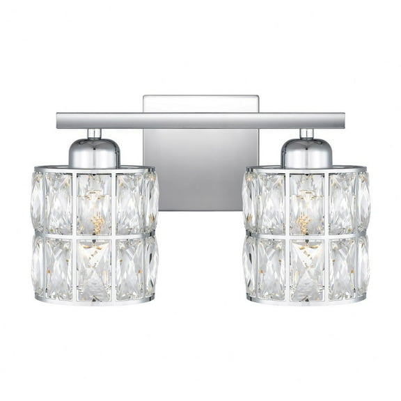 GIB8613C Quoizel Lighting Gibson - 2 Light Bath Vanity In Contemporary Style-8 Inches Tall and 13 Inches Wide-Polished Chrome Finish