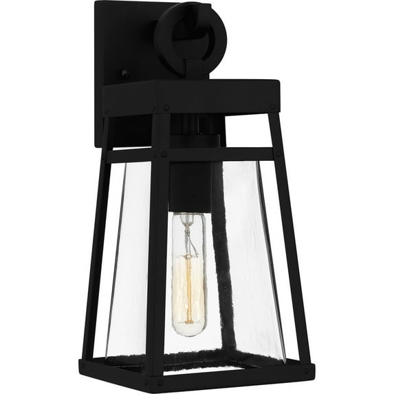 GFY8406MBK Quoizel Lighting Godfrey - 1 Light Outdoor Wall Lantern-14 Inches Tall and 6.5 Inches Wide