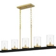 thumbnail image 1 of GRL539MBK Quoizel Lighting Greeley - 5 Light Island In Transitional Style-15.5 Inches Tall and 39 Inches Wide, 1 of 7